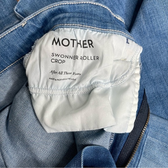 MOTHER Blue Wide-Leg Jeans - Picture 12 of 15